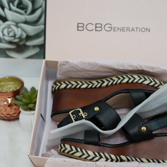 BCBGeneration Womens Allia Wedges Women Shoes Black - Picture 4 of 5